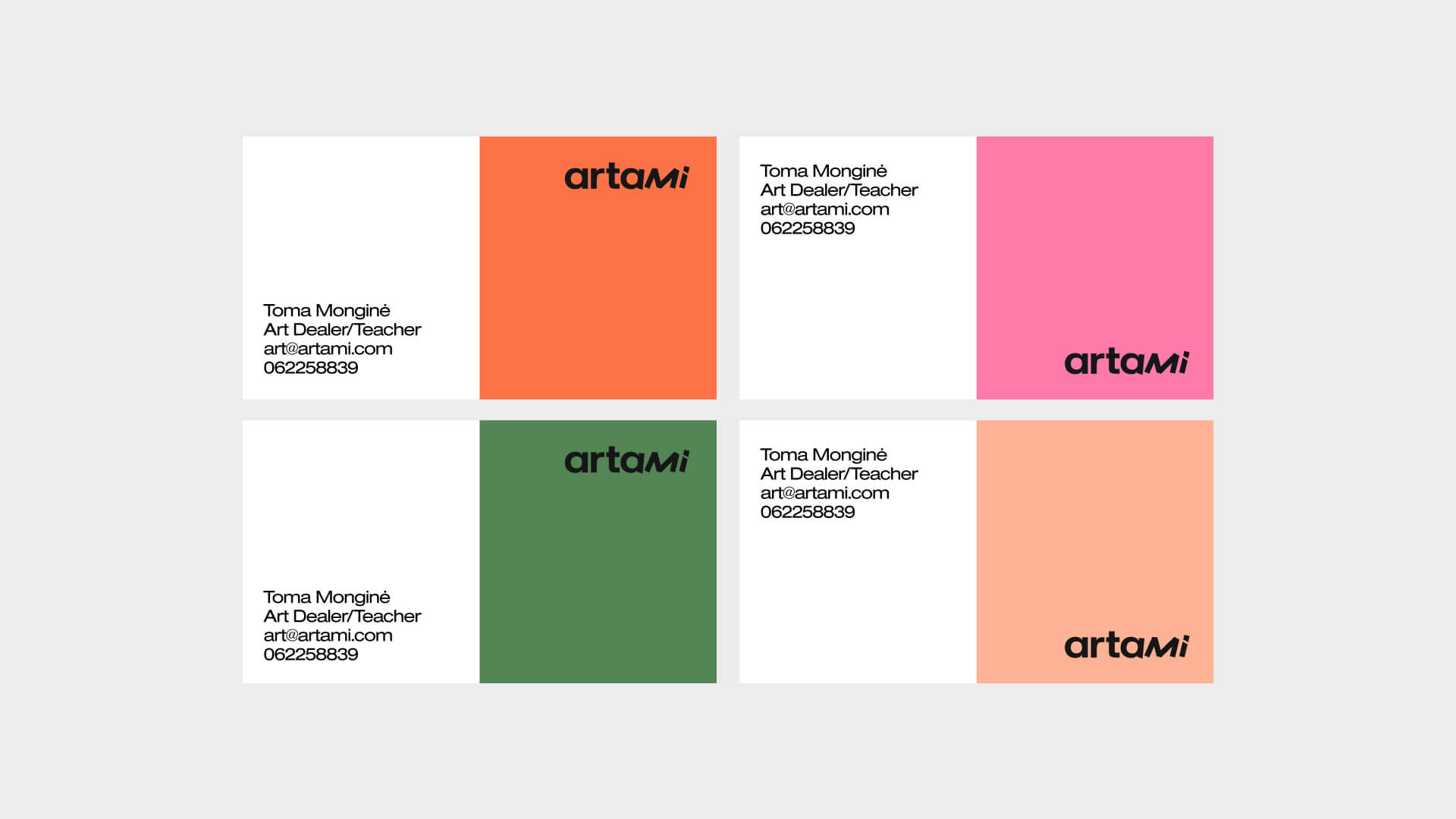 artami business cards
